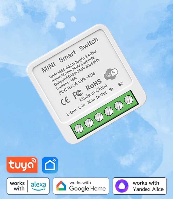 Mini Smart spínač s měřením výkonu nejen pod vypínač